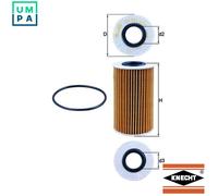 Mahle Original Oil Filter OX 554D1 - OE Matching Quality - Fits Lexus IS II, IS-F, RC, GS, LC