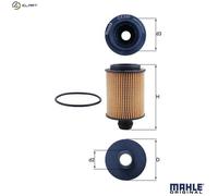 Oil filter Filter Insert OX 559D KNECHT for SAAB OPEL CHEVROLET