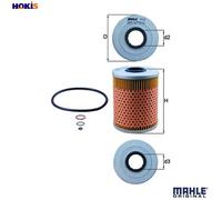 MAHLE OX 68D Oil Filter - Oil Filter with Gasket / Gasket Set