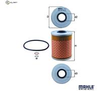 MAHLE OX 68D Oil Filter - Oil Filter with Gasket / Gasket Set