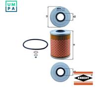 MAHLE OX 68D Oil Filter - Oil Filter with Gasket / Gasket Set