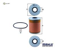 MAHLE OX 68D Oil Filter - Oil Filter with Gasket / Gasket Set
