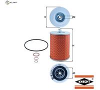 MAHLE OX 71D Oil Filter - Oil Filter with Gasket/Gasket Set