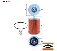 MAHLE OX 71D Oil Filter - Oil Filter with Gasket/Gasket Set