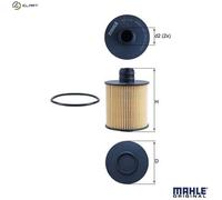 Mahle Original Oil Filter for Opel Combo B05 1.6D/2.0D 2012-on 0650111/650111/95511489