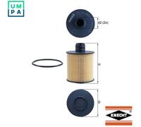 Mahle Original Oil Filter for Opel Combo B05 1.6D/2.0D 2012-on 0650111/650111/95511489