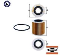 MAHLE OX 834D Oil Filter - Oil Filter with Gasket / Gasket Set