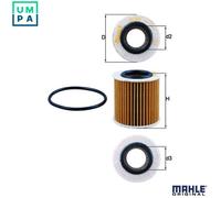 MAHLE OX 834D Oil Filter - Oil Filter with Gasket / Gasket Set