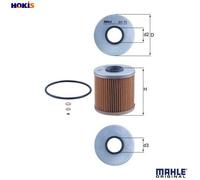 Genuine MAHLE Replacement Engine Oil Filter Insert OX 91D OX91D