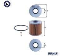 Genuine MAHLE Replacement Engine Oil Filter Insert OX 91D OX91D