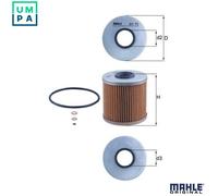 Genuine MAHLE Replacement Engine Oil Filter Insert OX 91D OX91D
