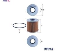 Genuine MAHLE Replacement Engine Oil Filter Insert OX 91D OX91D