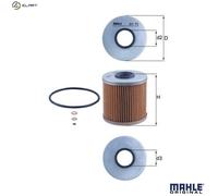 Genuine MAHLE Replacement Engine Oil Filter Insert OX 91D OX91D