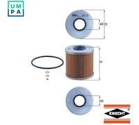 Genuine MAHLE Replacement Engine Oil Filter Insert OX 91D OX91D