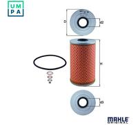 Mahle Original Oil Filter Element OX96D - Fits Range Rover P38A, Opel Omega B, BMW E34/E36