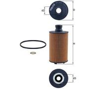 Oil Filter OX1141D Mahle 6711803009 6711840125 6721803009 72436541 Quality New