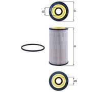 Oil Filter OX1311D Mahle 059198405D 72539254 Genuine Top Quality Guaranteed New