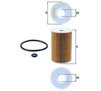 Oil Filter OX135/1D Mahle 1661800009 1661800109 1661800209 1661800710 78434144