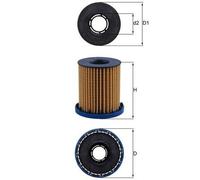 Oil Filter OX1350 Mahle 55515474 55511059 55515117 72539268 Quality Guaranteed