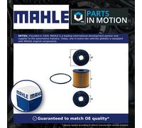MAHLE Original Oil Filter OX 210D - Filter Insert, 90.5mm, with Gasket, fits Opel Renault Nissan