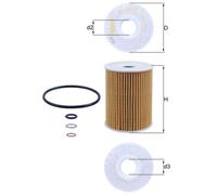 Mahle Oil Filter OX355/3D fits Chevrolet Captiva Vauxhall Antara