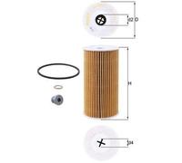 Oil Filter OX365/1D Mahle 68031597AB K68031597AB 00K68031597AB K68031597AA New