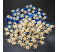 Oil filter part 100 PCS Fuel Filter Petrol Gas For Motorcycle Pit Dirt Bike ATV Go Kart Motocross(Blue with White)
