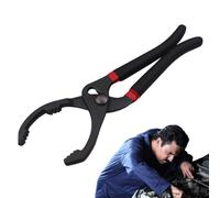 Oil Filter Pliers - 10in/12in High Strength Alloy Steel Adjustable Motorcycle Filter Pliers | Tough Serrated, Portable Non-Slip Spanner, Oil Opener for Automotive Manufacturing