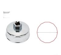 Oil Filter Remover Tool With Reinforced Torque And Resistant Steel For Auto Use Featuring Standard 1/2 Inch Drive Interface(65-64mm/14P)