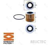 MAHLE OX 360D Oil Filter - Oil Filter with Gasket/Gasket Set