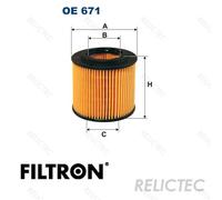 FILTRON OE 671 Oil filter