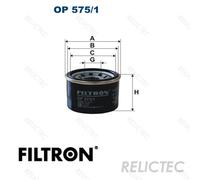 Fits FILTRON OP 575/1 OIL FILTER.SMART FORTWO 1.0 07- UK Stock