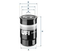 Oil filter Spin-on Filter 23.615.00 UFI for KIA HYUNDAI