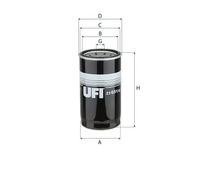 Oil filter Spin-on Filter 23.651.00 UFI for ISUZU TROOPER III RODEO I