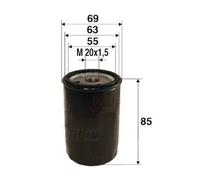 Oil filter Spin-on Filter 586013 VALEO for MITSUBISHI FIAT OPEL NISSAN MAZDA KIA