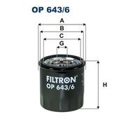 Oil filter Spin-on Filter IEC 60417-6183 mechanical expertise required OP 643/6