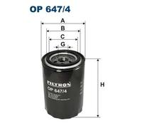 Filtron Oil Filter OP 647/4 - Spin-on - Fits Ford, Maserati