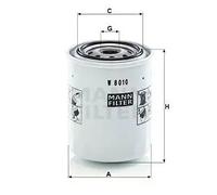 Oil filter Spin-on Filter IEC 60417-6183 mechanical expertise required W 8010