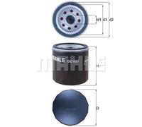 Oil filter Spin-on Filter OC 1051 MAHLE for FORD FORD USA MAZDA VOLVO MORGAN