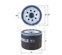 Mahle Original Oil Filter OC11 – 75mm diameter, 63.8mm height – Fits Renault, Fiat, Maserati