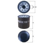 Oil filter Spin-on Filter OC 1183 MAHLE for MAZDA 3 3 Saloon CX-5 6 Saloon CX-3