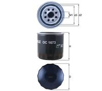 Oil filter Spin-on Filter OC 1673 MAHLE for HYUNDAI SUBARU KIA MAZDA MITSUBISHI