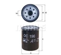 Oil filter Spin-on Filter OC 196 KNECHT for MITSUBISHI OPEL MAZDA FORD USA ISUZU