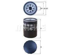 MAHLE OC 203 Oil filter