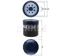 Oil filter Spin-on Filter OC 215 KNECHT for SUZUKI DAIHATSU PIAGGIO SUBARU GEO