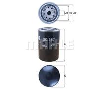 Oil filter Spin-on Filter OC 257 KNECHT for AUDI VW