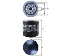 Oil Filter fits UAZ PATRIOT 2.7 2004 on ZMZ-409.10 Mahle Top Quality Guaranteed