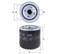 Oil filter Spin-on Filter OC 288 KNECHT for FORD JEEP DODGE FORD USA CHRYSLER MG