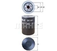 Oil filter Spin-on Filter OC 297 KNECHT for MITSUBISHI HYUNDAI FUSO (MITSUBISHI)