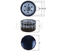 KNECHT OC 306 Oil Filter for BMW,BMW MOTORCYCLES,FIAT,RENAULT,TOYOTA